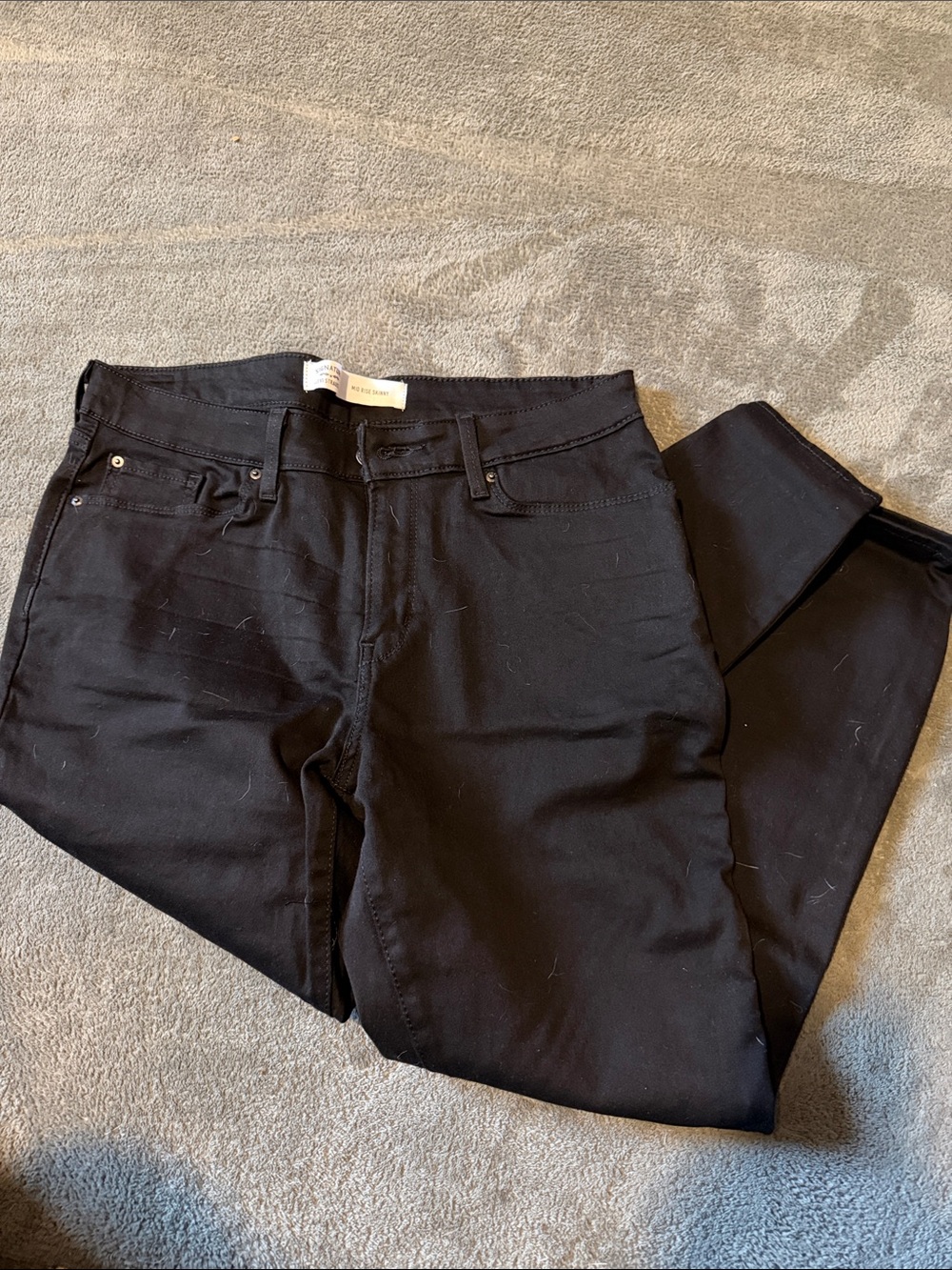 Signature by Levi Strauss Black Mid-Rise Skinny Jeans